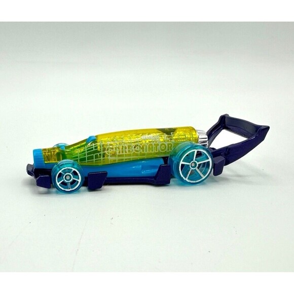2019 HOT WHEELS CARBONATOR  BLUE & YELLOW 1:64 DIECAST 3 3/8" BOTTLE OPENER CAR - Picture 3 of 7